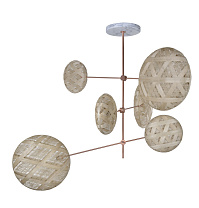 Pendant Lamp CHANPEN 6L Copper patine