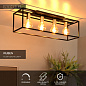 00124/04/30 Lucide Ruben потолочный светильник прямоугольной формы с пятью лампами в открытых плафонах — фото 1
