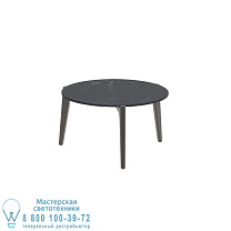 СТОЛИК ДЛЯ ЧАЯ Ø 60 СМ БРОНЗОВАЯ КЕРАМИКА NERO MARQUINA Royal Botania