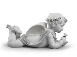 1009151 Lladro My Loving Angel фарфоровая фигурка ангела, лежащего на боку