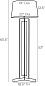Newman Floor Lamp торшер Arteriors 79830-518 — фото 10