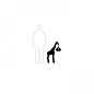 28001BL Qeeboo Giraffe in Love XS PT современный торшер чёрный — фото 3