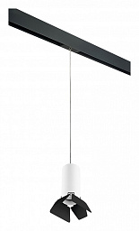PRORP486437 Lightstar Rullo трековый подвесной светильник с цилиндрическим плафоном белого цвета для однофазного шинопровода