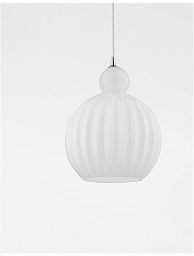 9190883 Nova Luce Odell подвесной светильник с овальным стеклянным плафоном белого цвета