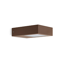 Уличный настенный светильник Lombardo Trend Flat 125, 11 Вт, 1400 лм, кортен