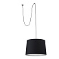 68604-56 CONGA PENDANT LAMP WITH PLUG E27 ø500*350*ø450 BLA подвесной светильник Faro barcelona — фото 2