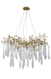 REINA SP8 D1000 GOLD PEARL Crystal Lux Reina подвесная люстра с каскадными хрустальными подвесами и золотым каркасом