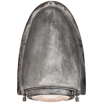 Grant Large Sconce состаренный цинк с промышленным призматическим стеклом
