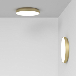 Rotaliana Venere W2 PL LED дизайнерский светильник круглой формы для стены и потолка сатиновое золото 1VEW200033ZL0