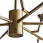 Люстра Arteriors Dallas Medium, винтажная латунь и стекло с пузырьками — фото 5