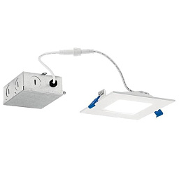 DLSL04S2790WHT Kichler Slim встраиваемый потолочный светильник квадратный с LED подсветкой