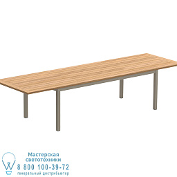 Taboela extendable table 220-340x100cm stainless steel  teak top Royal Botania Taboela уличный стол