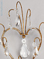 WA0053.GI Nimes Beaded Vaughan настенный светильник с хрустальными подвесками и металлическими рожками под свечи — фото 2