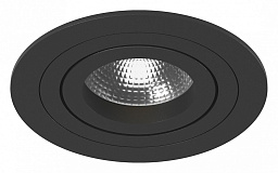 i61707 Lightstar Intero 16 round встраиваемый потолочный светильник черный