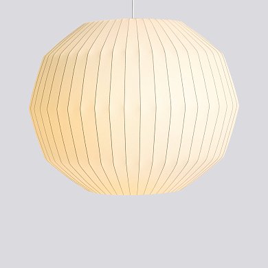 Подвесной светильник HAY Nelson Angled Sphere Bubble L, молочно-белый