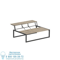 NINIX LOUNGE TABLE 150T С ПОКРЫТИЕМ АНТРАЦИТОВО-КЕРАМИЧЕСКИЙ TERRA SABBIA Royal Botania