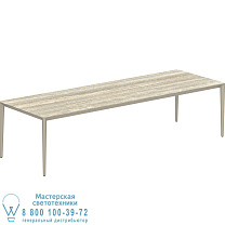 СТОЛ U-NITE 300X100CM SAND С КЕРАМИЧЕСКОЙ СТОЛЕШНИЦЕЙ ИЗ ТРАВЕРТИНО Royal Botania