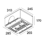 100071 9020 B Delta Light SPLITBOX 2 Spy 52 Мягкий утопленный светильник — фото 1