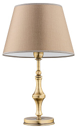 CAS-LG-1(P/A) Kutek Casamia Lampshade настольная лампа с текстильным коническим абажуром на резном основании