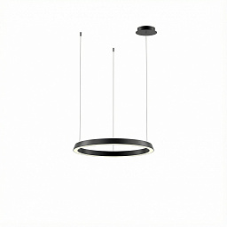 CS5A-00X9AZDU05 Leds C4 Circular подвесная люстра с двумя кольцами черного оттенка для скрытого монтажа