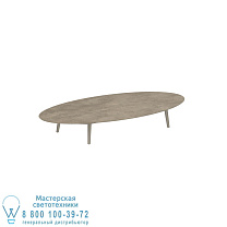 НИЗКИЙ СТОЛ STYLETTO LOUNGE 250X130CM, АЛЮМИНИЕВЫЕ НОЖКИ, ПЕСОЧНАЯ КЕРАМИКА, СТОЛЕШНИЦА TERRA SABBIA Royal Botania