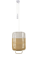 Pendant Lamp BAMBOO SQUARE L White