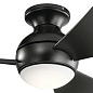 34" Sola Fan Satin Black люстра-вентилятор 330150SBK Kichler — фото 1