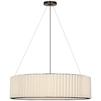 Palati Extra Large Hanging Shade бронза с льняным абажуром