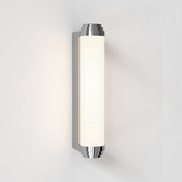 1477028 Astro lighting Burlington настенный светильник с вертикальным плафоном и торцами из полированного хрома IP44