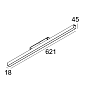 23307 9005 B Delta Light PR SPLITLINE M - Светодиодный светильник Line He Soft 1 X 9,1 Вт на треке — фото 1