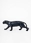Фарфоровая скульптура пантеры Origami Panther Lladro, чёрная матовая 01009299 — фото 3