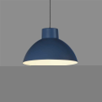 подвесной светильник куполообразной формы, корпус синий