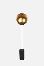 200850 Globen Lighting Orbit торшер с шаровым плафоном и латунным основанием