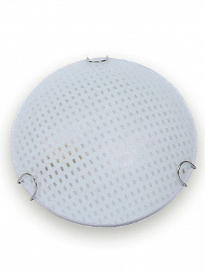 Round Checkered Glass Small Ceiling Light потолочный светильник FOS Lighting 061-CL1