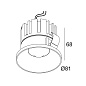 27713 9330 W Delta Light ARTUUR R IP44 Встраиваемый точечный светильник - Белый - Розетка — фото 1