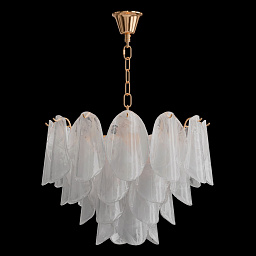 EMILIA SP6 GOLD Crystal Lux EMILIA подвесная люстра с многослойными лепестковыми плафонами из матового стекла