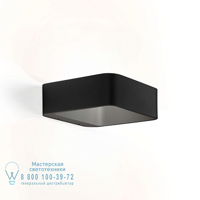 накладной настенный светильник черный квадратный