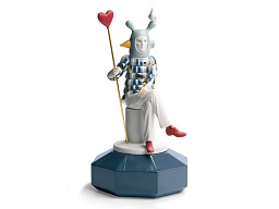01007254 Lladro The Fantasy фарфоровая фигурка человека в доспехах с флагом