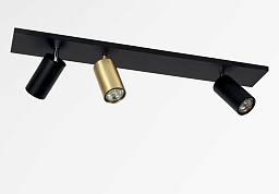 DEIMOS L2+1 Davidts lighting Deimos потолочный светильник с тремя поворотными прожекторами на ультратонком прямоугольном основании
