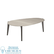 СТОЛИК TEA TIME 100X60CM БРОНЗОВЫЙ КЕРАМИЧЕСКИЙ ЖЕМЧУЖНО-СЕРЫЙ Royal Botania