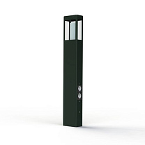 Brick² N° 4; Clear glass E27 23W Plug; Slate grey