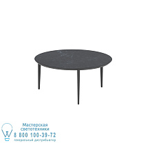 СТОЛ U-NITE КРУГЛЫЙ Ø 160 СМ АЛЮМИНИЕВЫЕ НОЖКИ АНТРАЦИТОВЫЙ - СТОЛЕШНИЦА СТОЛА КЕРАМИЧЕСКАЯ NERO MARQUINA Royal Botania