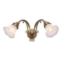 PP-500 Patinas lighting Leipzig бра из латуни на два плафона-тюльпана