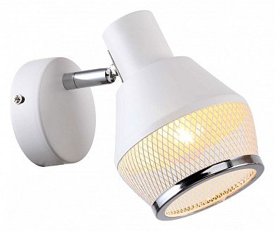 накладной потолочный спот с поворотным плафоном белого цвета