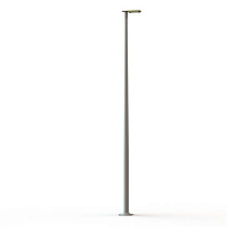 Hector N° 3; Toughened clear glass Built-in LED 3000°K warm white SYM 26W; Sulfur yellow