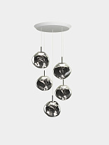Подвесная система Tom Dixon Melt Mini-Round - Серебро полированный Поликарбонат
