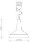 Vague Керамическая подвесная лампа FERROLUCE C1417