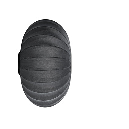 KWO76BLCW Knit-Wit Made By Hand Крупный настенный светильник с чёрным тканевым абажуром