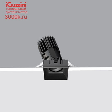 QK48 Laser Blade L iGuzzini Minimal Adjustable - Wide Flood beam - Warm Dimming LED - Black
