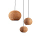 65134-73 Faro HAKA Black/rattan pendant lamp ø250 потолочный светильник черный — фото 3